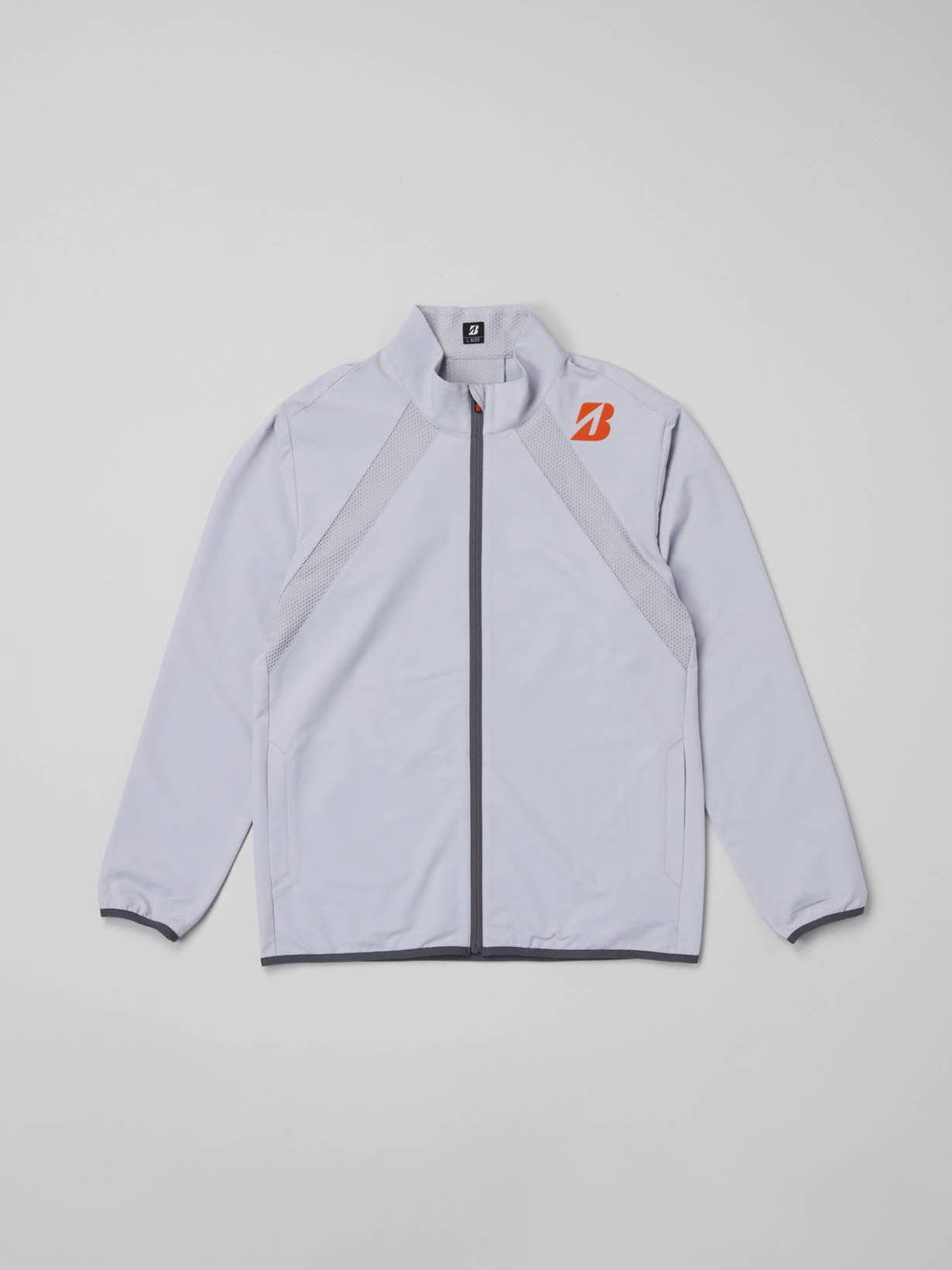 春夏 【B-01】 長袖前開きブルゾン(M MG(ミディアムグレー)): アパレル