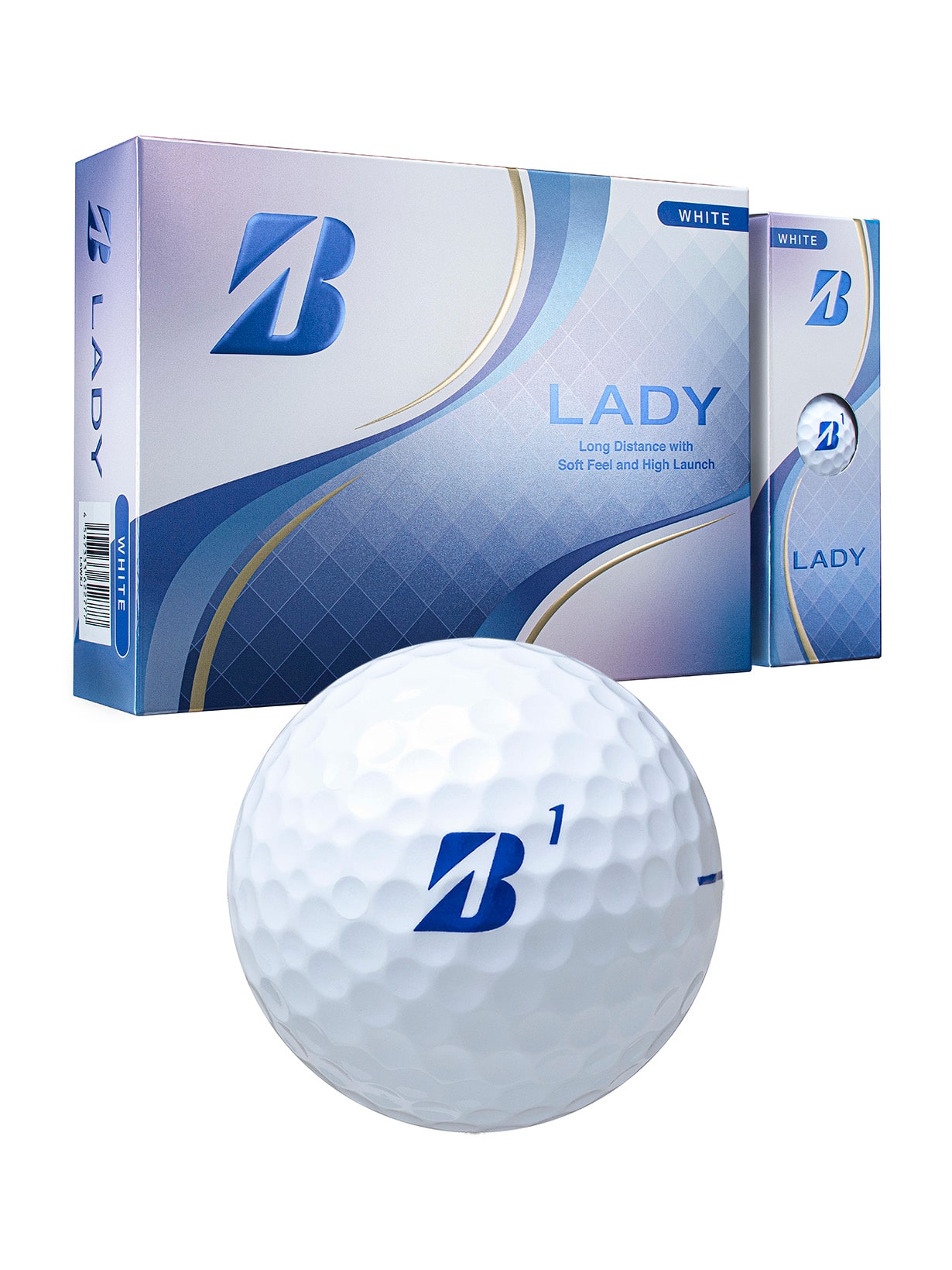 オウンネーム】LADY（ホワイト） [1ダース：12個](ホワイト): ボール