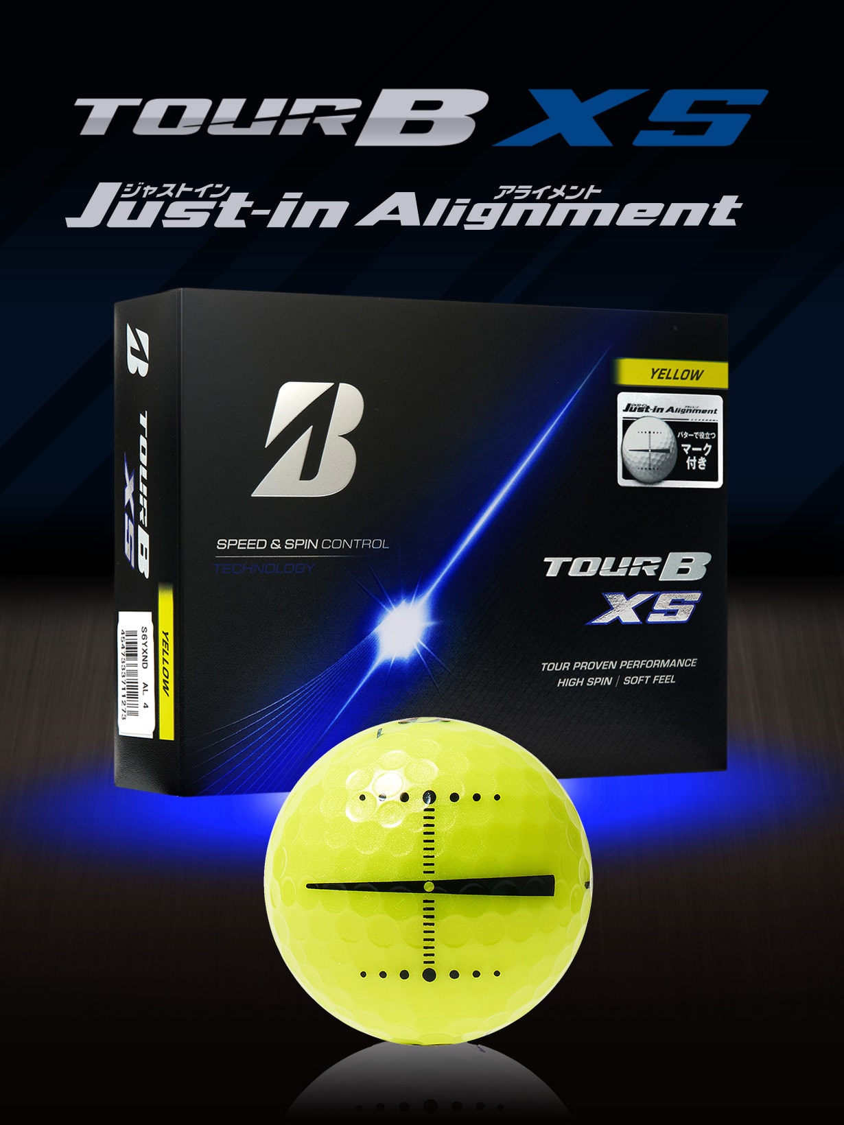 2月6日発売】TOUR B XS Just-in Alignment YELLOW EDITION（イエロー