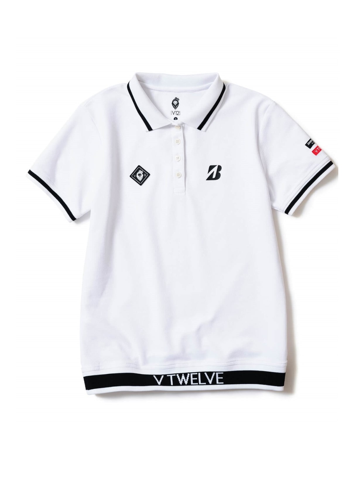 V12 コラボウエア レディス ポロシャツ BS LIB POLO(S WH（ホワイト