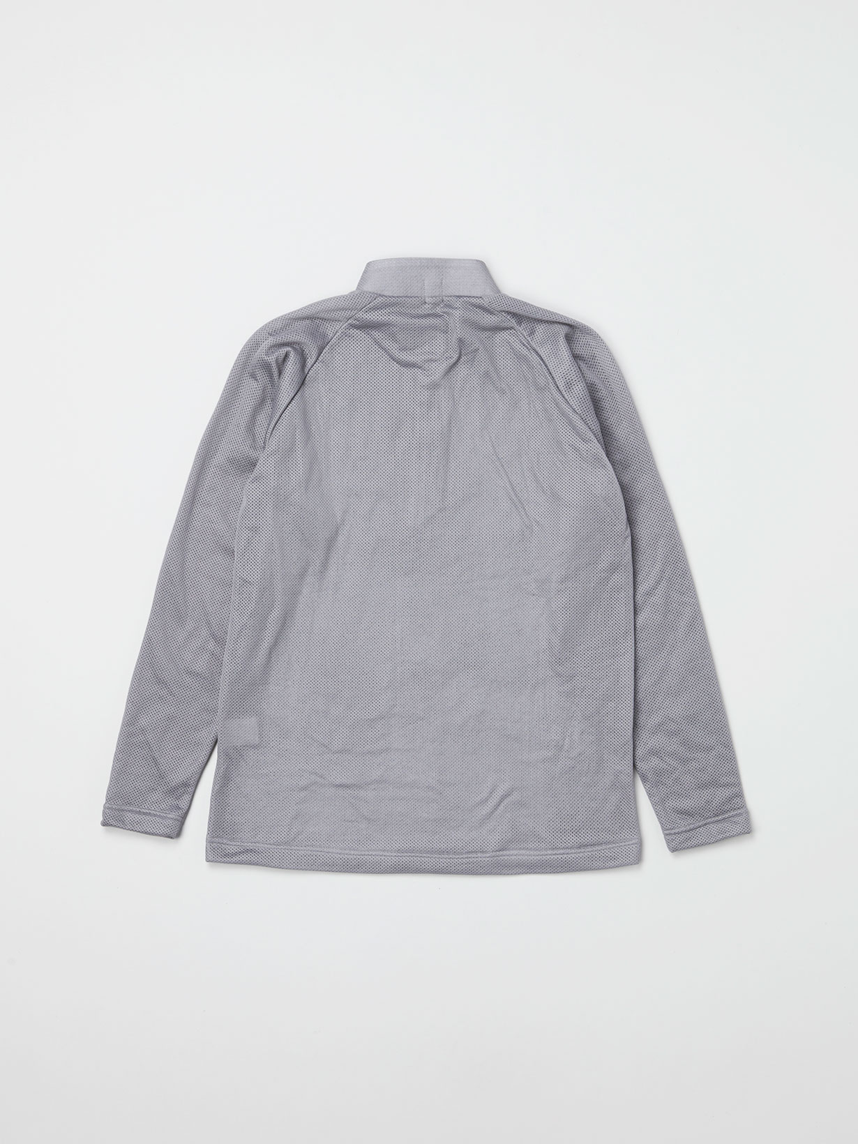 25年秋冬 【B-02】 長袖ハーフジップシャツ(M MG(ミディアムグレー