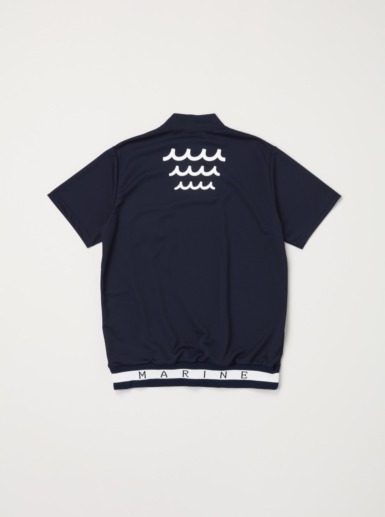 muta MARINE GOLF コラボウエア モックネックシャツ(4(S) NA(ネイビー