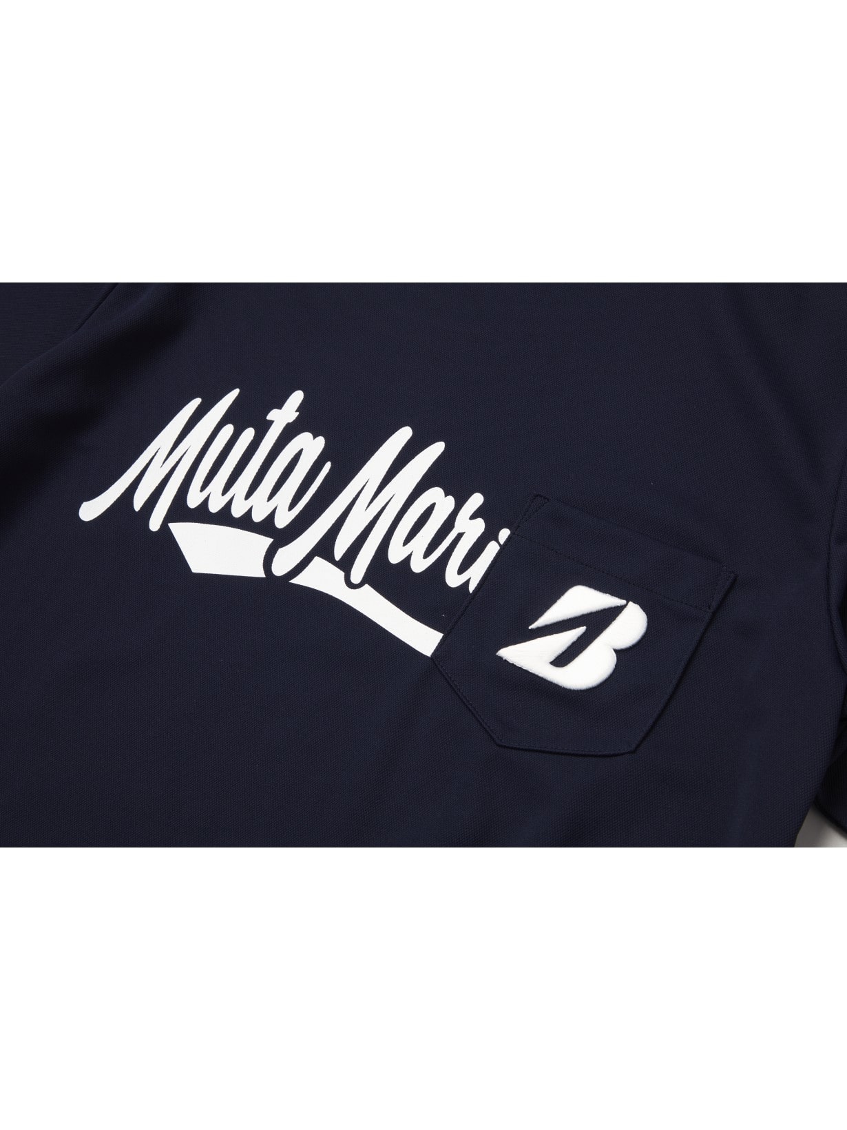 muta MARINE GOLF コラボウエア モックネックシャツ(4(S) NA(ネイビー
