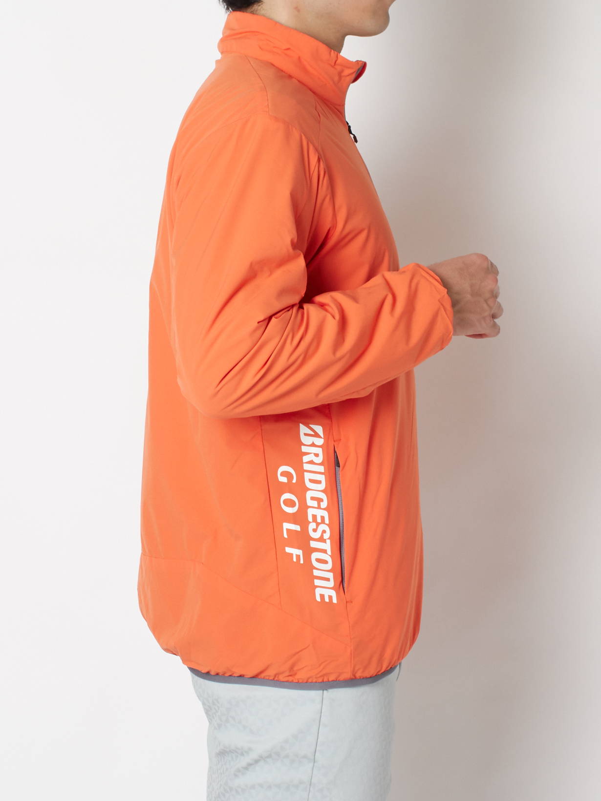 秋冬 【B-01】長袖前開きブルゾン(M OR(オレンジ)): アパレル