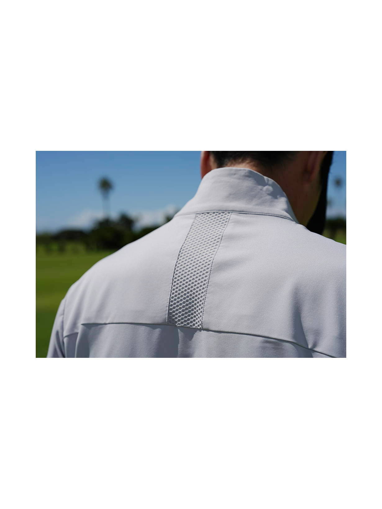 春夏 【B-01】 半袖モックネックシャツ(M WH(ホワイト)): アパレル