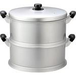 30cm セイロセット(蒸し段×2、蓋×1) hokua(北陸アルミニウム) 寸法320