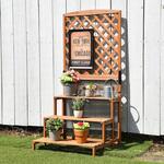 TAN-993-3(BR) 木製フラワースタンド 3段 1個 ワンモード 【通販