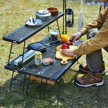 TKB-TB98 焚き火テーブル アイリスオーヤマ 幅980mm奥行980mm高さ270mm