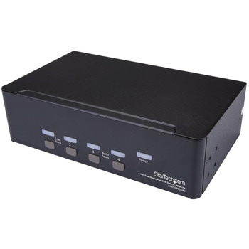 4ポート デュアルDisplayPort KVMスイッチ 4K/60Hz StarTech.com PC