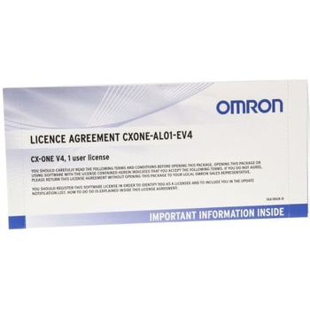 CXONE-AL01-EV4 Omron ソフトウェアライセンス CX-ONE V4用 1個 omron