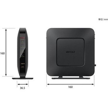 WSR-1800AX4/DBK 無線LAN親機11ax/ac/n/a/g/b 574+1200Mbps 1個
