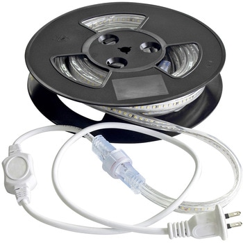 FRL-W5M-W LEDロープライト両面発光 白 5m(電源付き) 1巻 富士倉