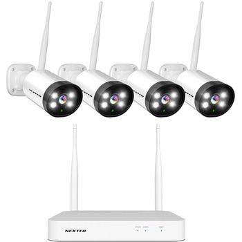 SET-11A31-4 防犯カメラセット(防犯カメラ4台+レコーダー1台) 1個