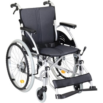 a31940 ノーパンク車椅子(自走式) ファミリー・ライフ グレー色