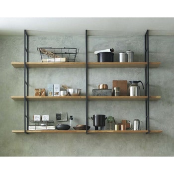 棚柱用カナモノ カベツケ ウッドワン 飾り棚 【通販モノタロウ】