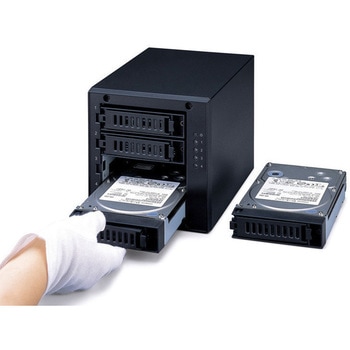 ドライブステーション RAID5機能搭載 USB3．0用 外付けHDD 4ドライブ