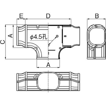 ST-77-I T型ジョイント 1個 因幡電工 【通販モノタロウ】