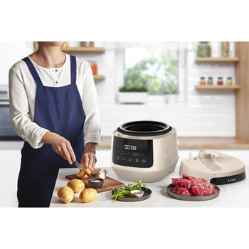 CY353AJP ラクラ・クッカープラス コンパクト電気圧力鍋 アイボリー 1