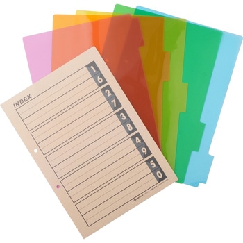 再生PPインデックス0.4mm厚 スマートバリュー カラーインデックス