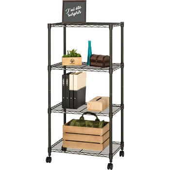 ルミナスノワールフリーラック4段 Luminous(ルミナス) スチールラック