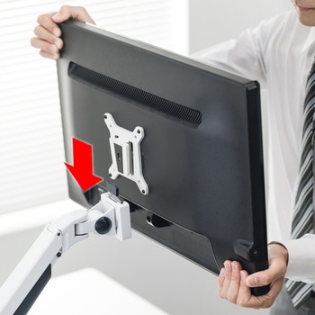 高耐荷重水平垂直多関節液晶モニタアーム サンワサプライ モニター