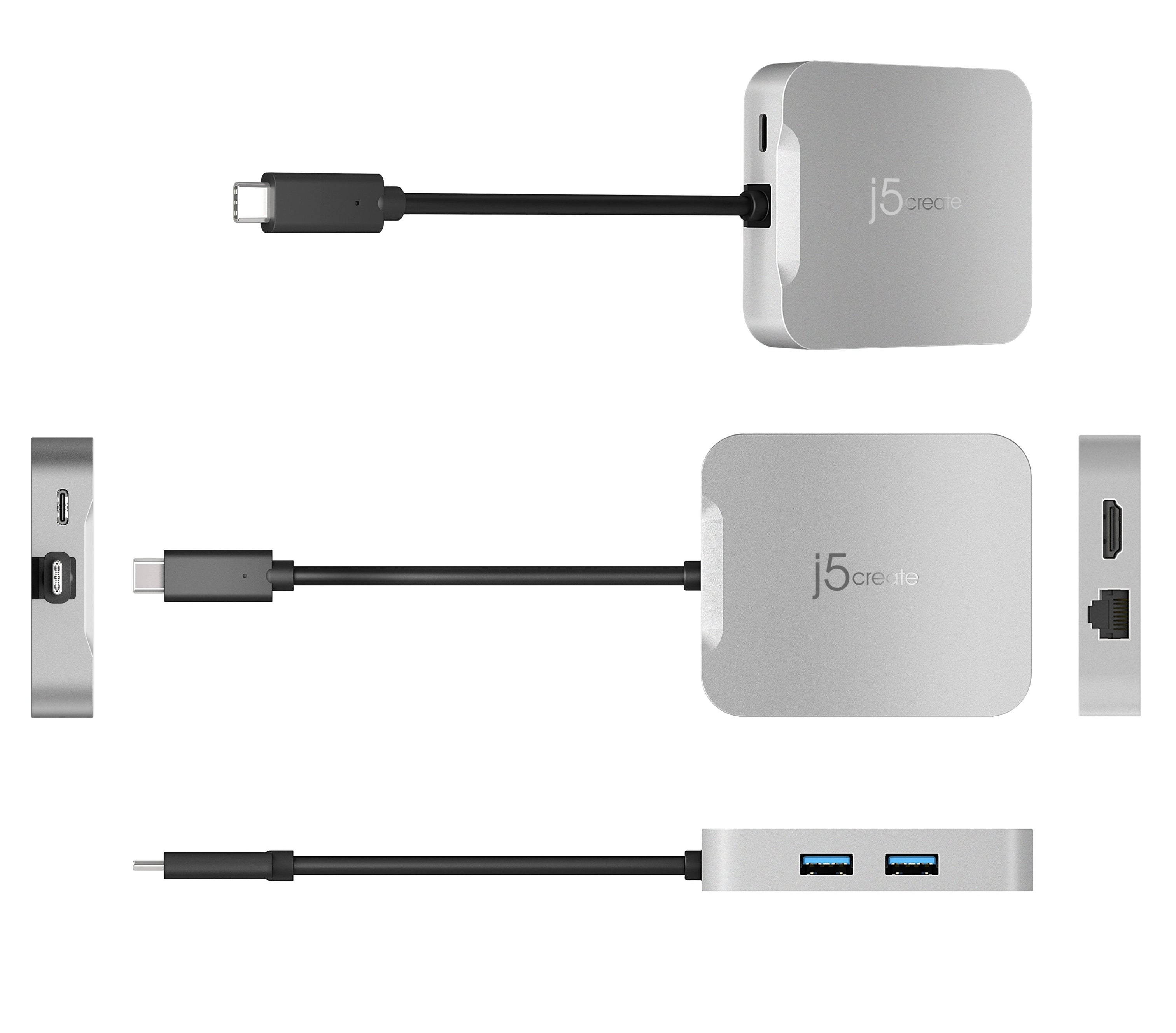 JCD391 USB-C 4K60 PD 5in1 マルチハブ（works with chromebook認証