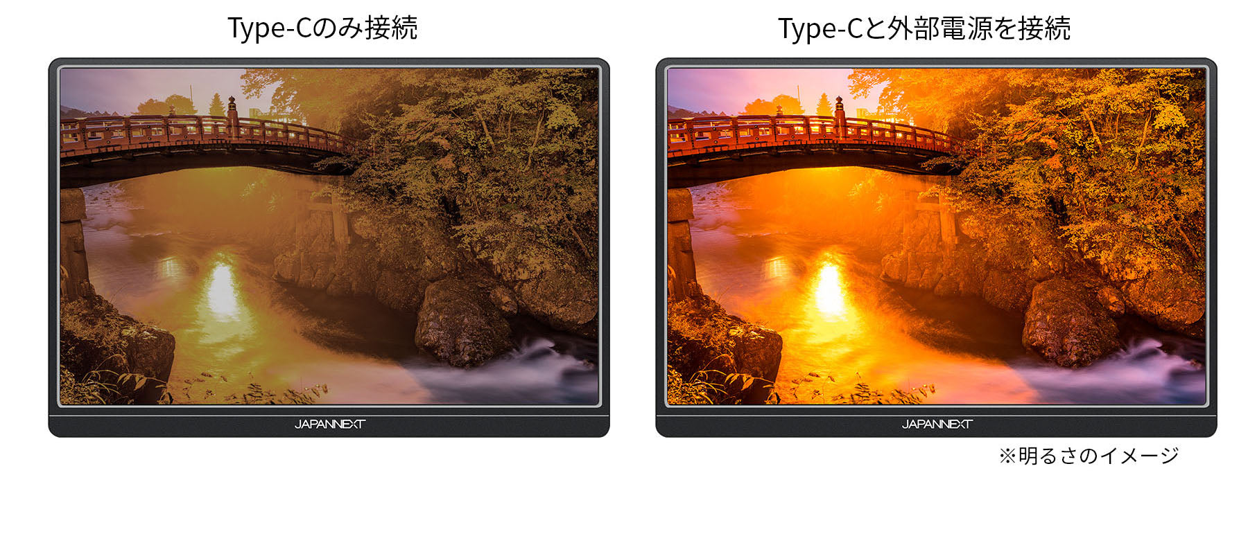 JAPANNEXT 13.3インチ フルHD(1920x1080)解像度 モバイルモニター JN