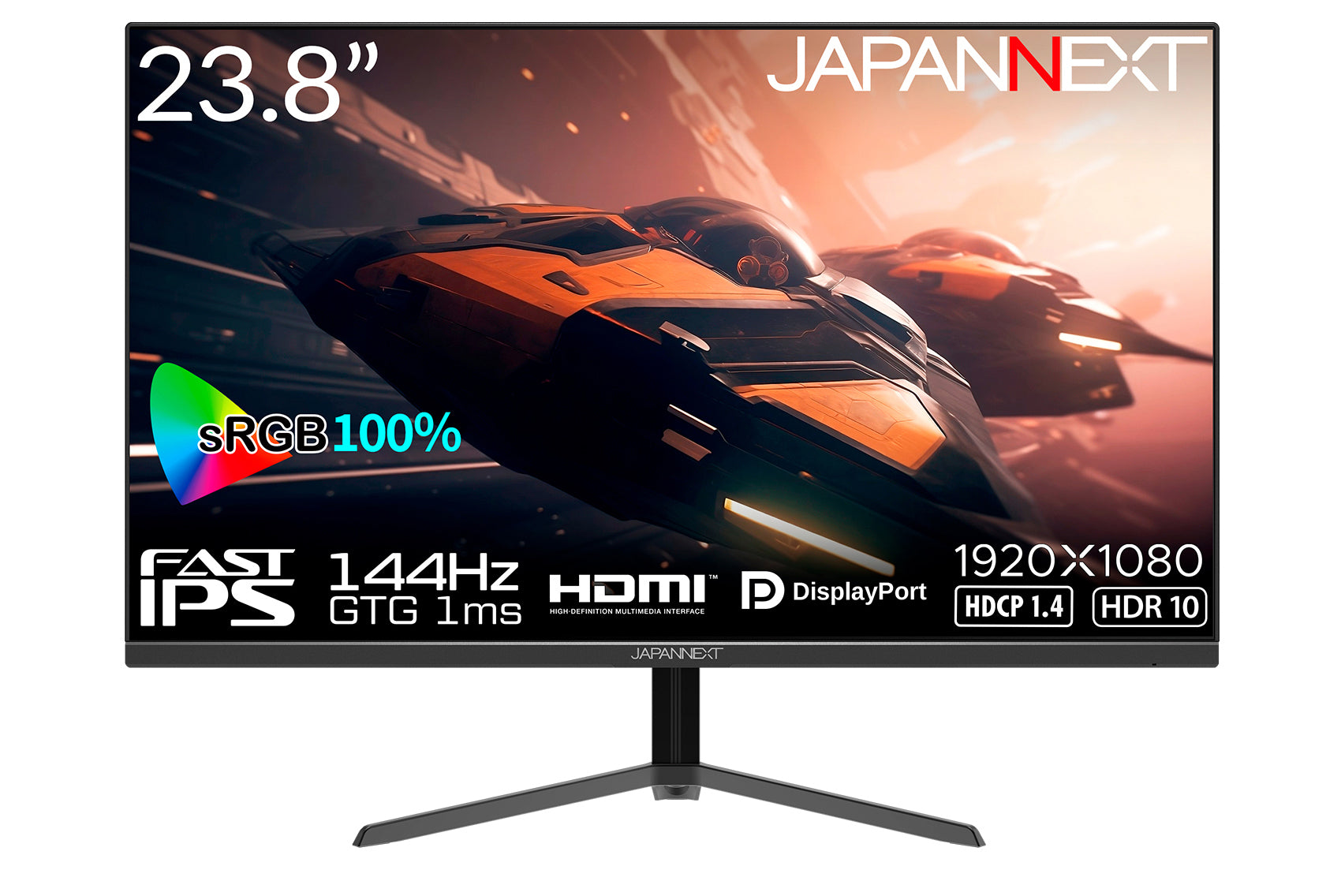 Amazon.co.jp限定】JAPANNEXT 23.8インチ Fast IPSパネル搭載 144Hz