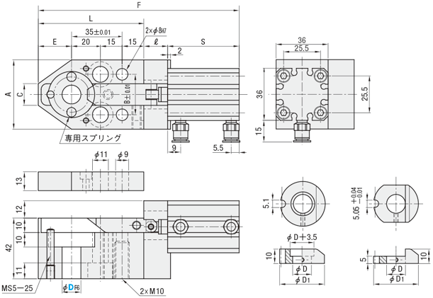 セレクトリテーナ 標準エア式 | ミスミ | MISUMI(ミスミ)