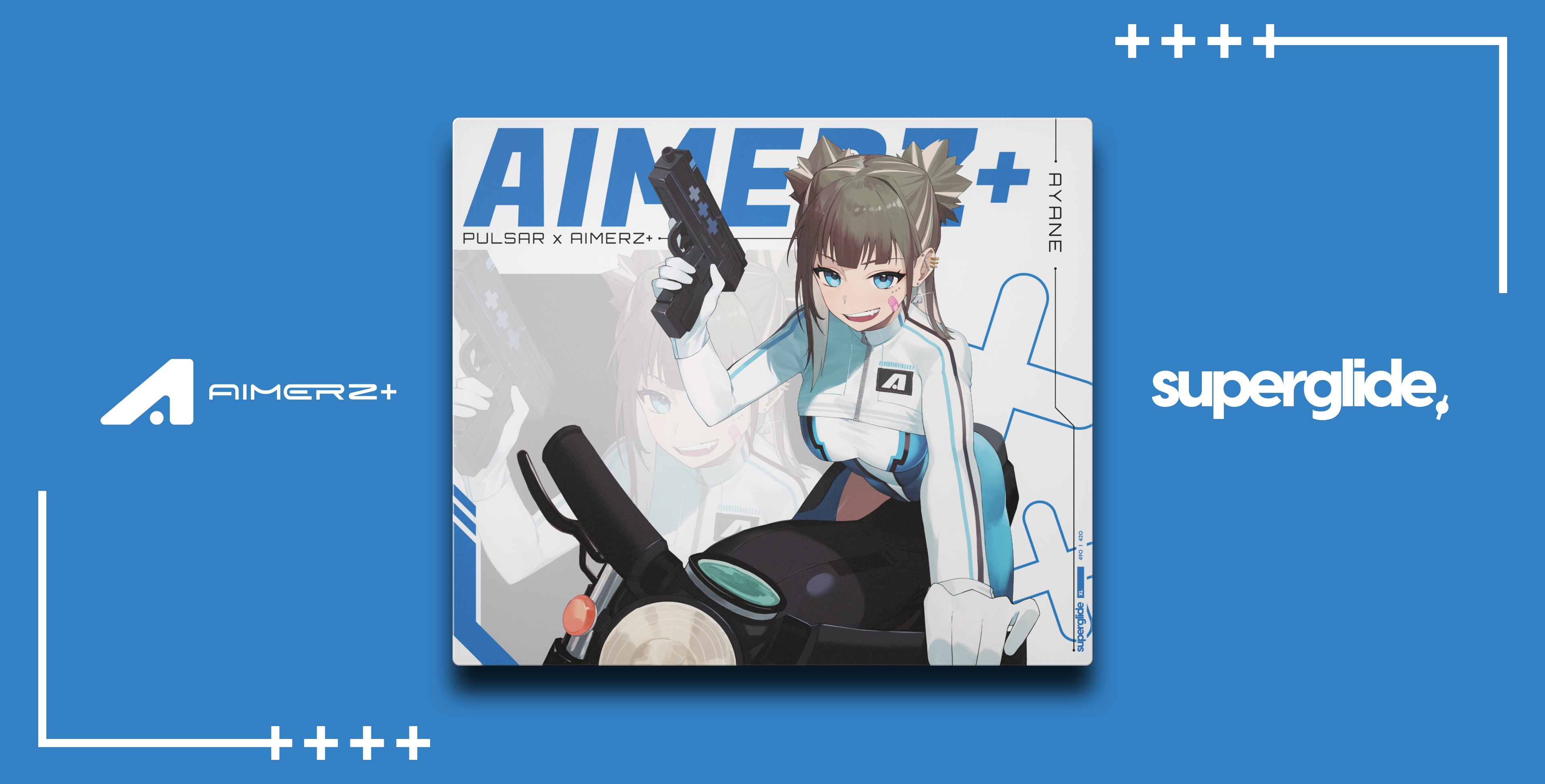 Aimerz+ Ayane Edition] Superglide Glass Mousepad XL – Pulsar