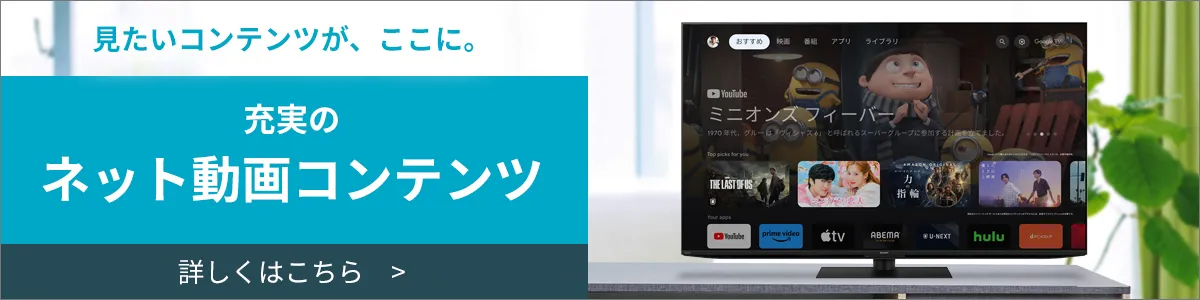 ネットサービス | AQUOS 4K DL1ライン | テレビ：シャープ