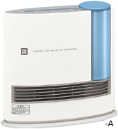 除菌イオン」効果の加湿セラミックファンヒーター HX-124CX