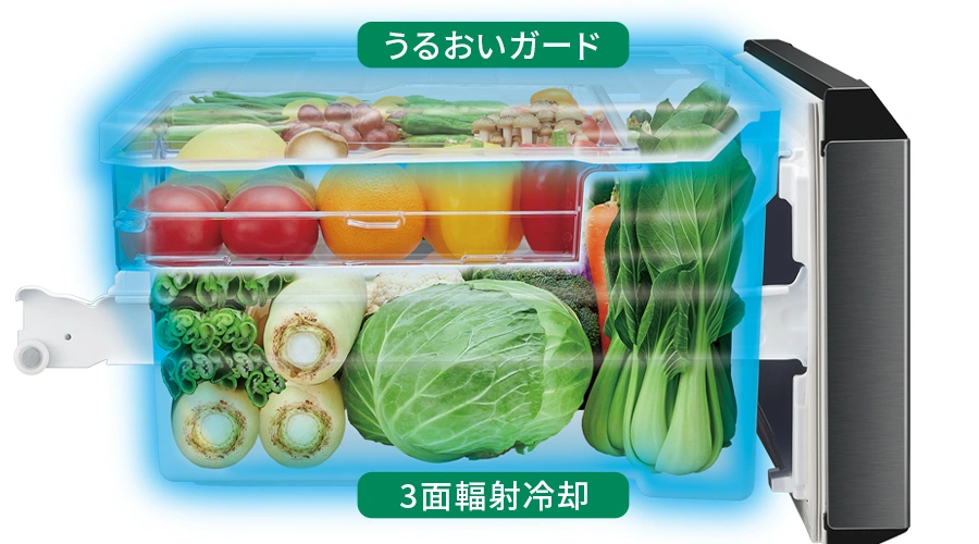 野菜室 | SJ-MF43P | 冷蔵庫：シャープ