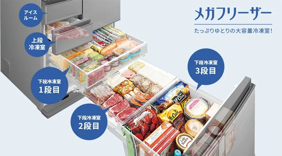 冷凍室 | SJ-X502P | 冷蔵庫：シャープ