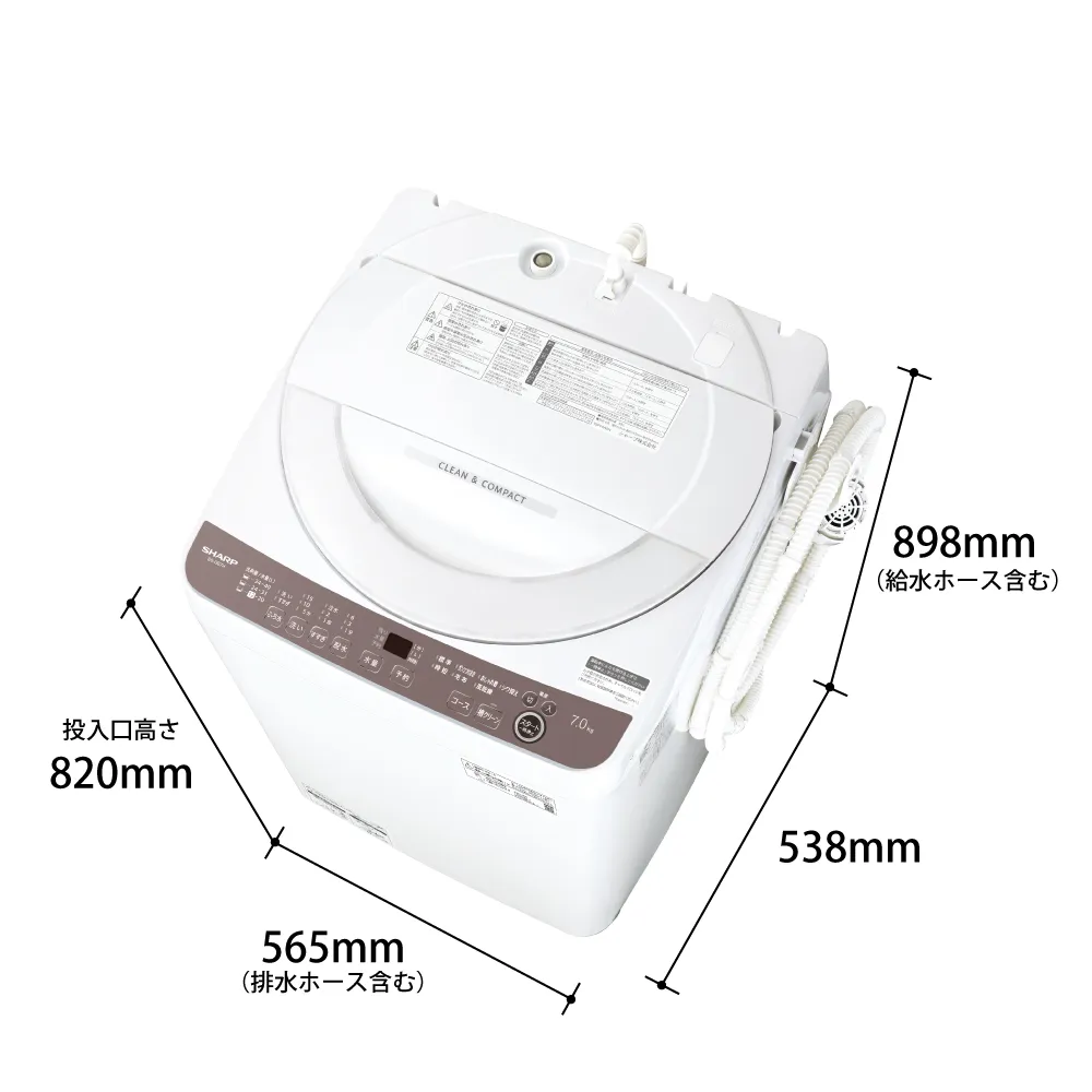 ES-GE7H | 洗濯機：シャープ