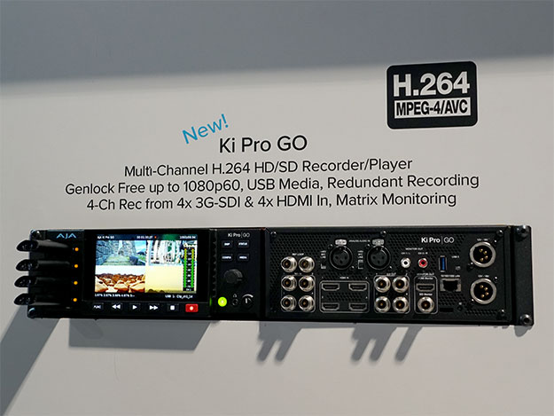 NAB2019]AJA、マルチチャンネルH.264レコーダー/プレイヤー「Ki Pro GO
