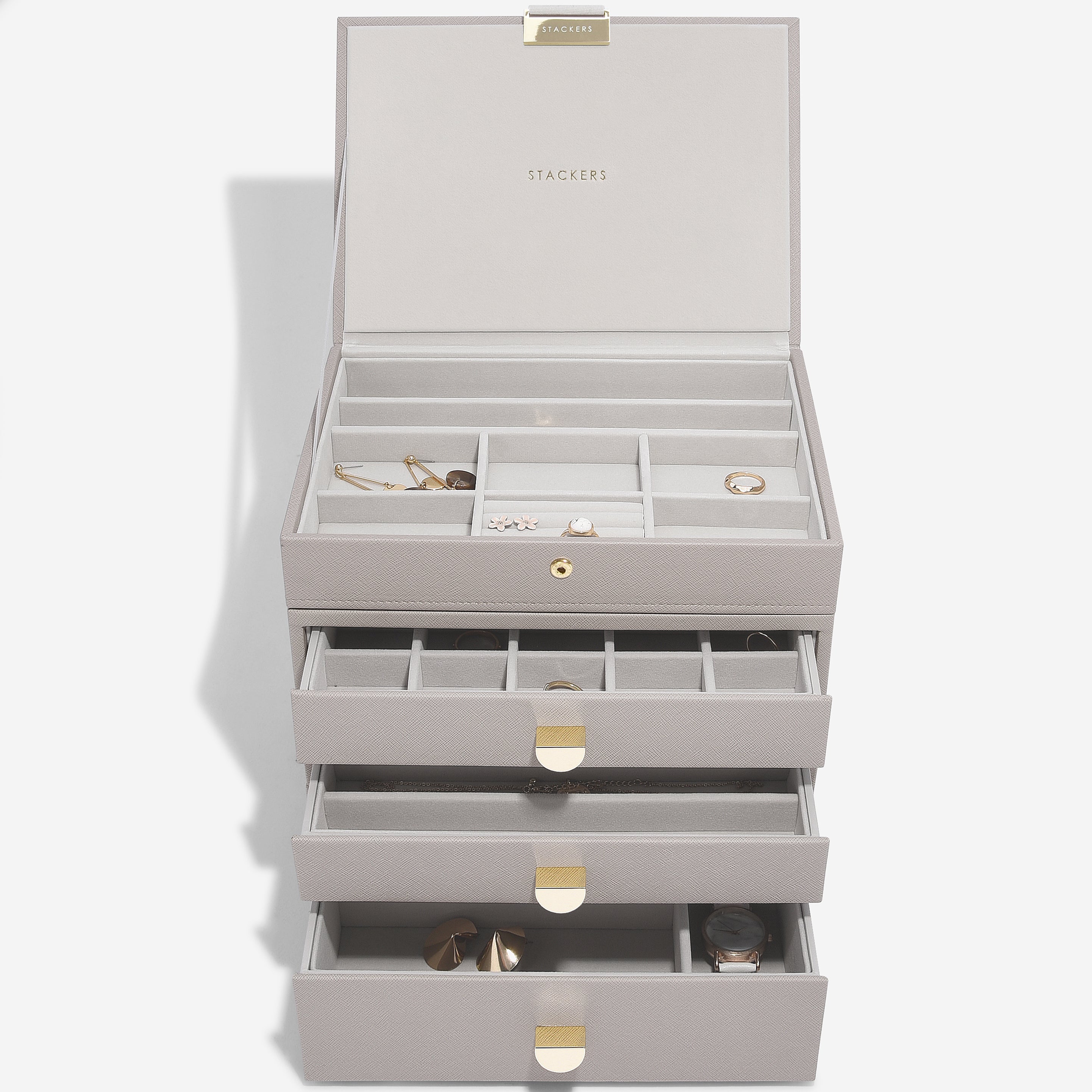 Stackers Taupe Classic Jewellery Box – STACKERS LONDON