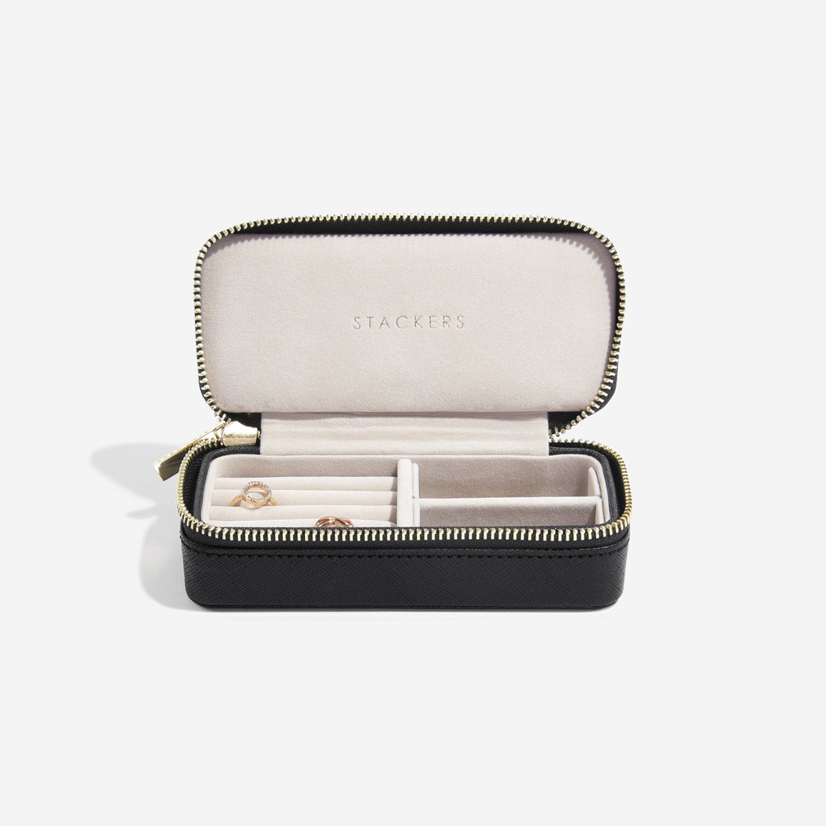 Stackers Black Medium Travel Jewellery Box – STACKERS LONDON
