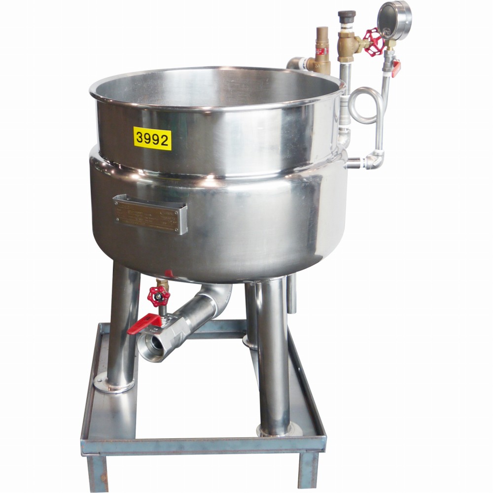固定式蒸気釜(50L)『品番3992』 / 中古食品機械と中古食品加工機器販売