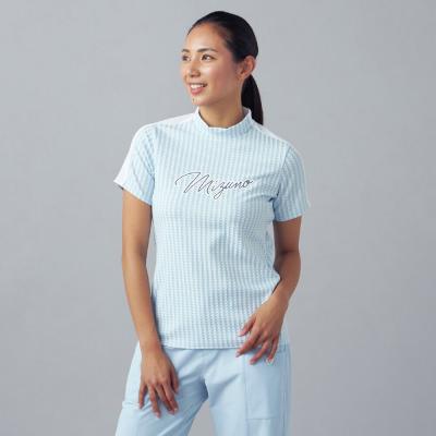 リップルジャカードモックネック半袖シャツ|52MAD209|半袖シャツ