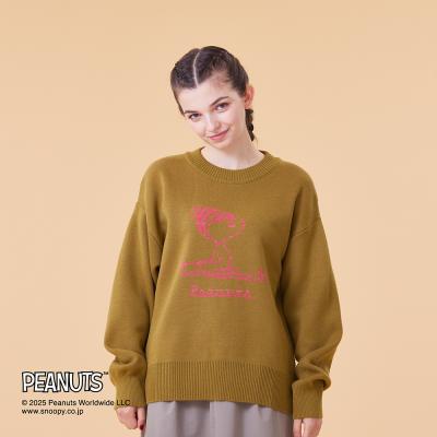 PEANUTS／吸湿発熱】ブレスサーモウール混セーター|B2MCCY60|Go to by