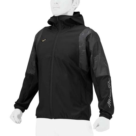 ミズノプロ／ストレッチ／防風】テックシールドジャケット(ハーフZIP