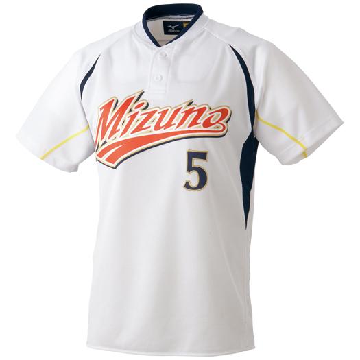 マルチベースボールシャツ(ハーフボタン小衿付き)|52LE201|BBシャツ／T