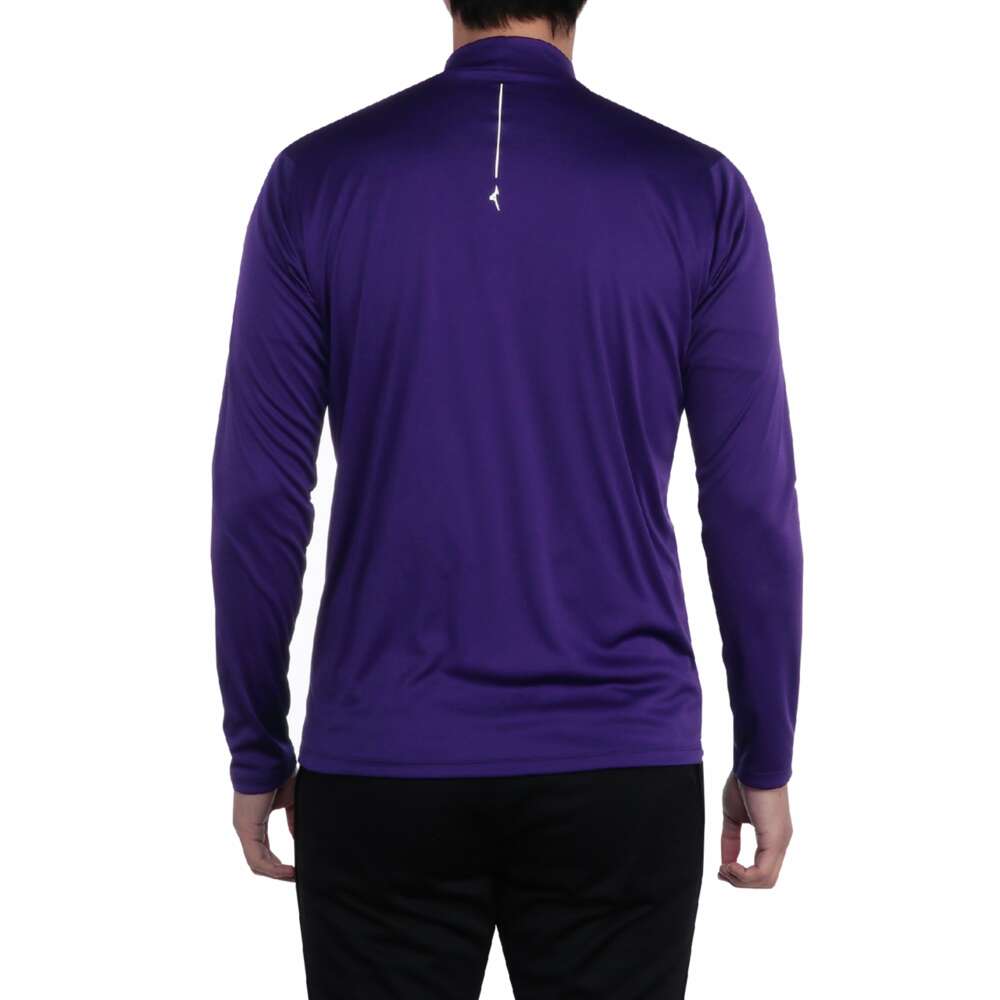 レイヤードセット(半袖ハーフジップシャツ／長袖モックネックシャツ