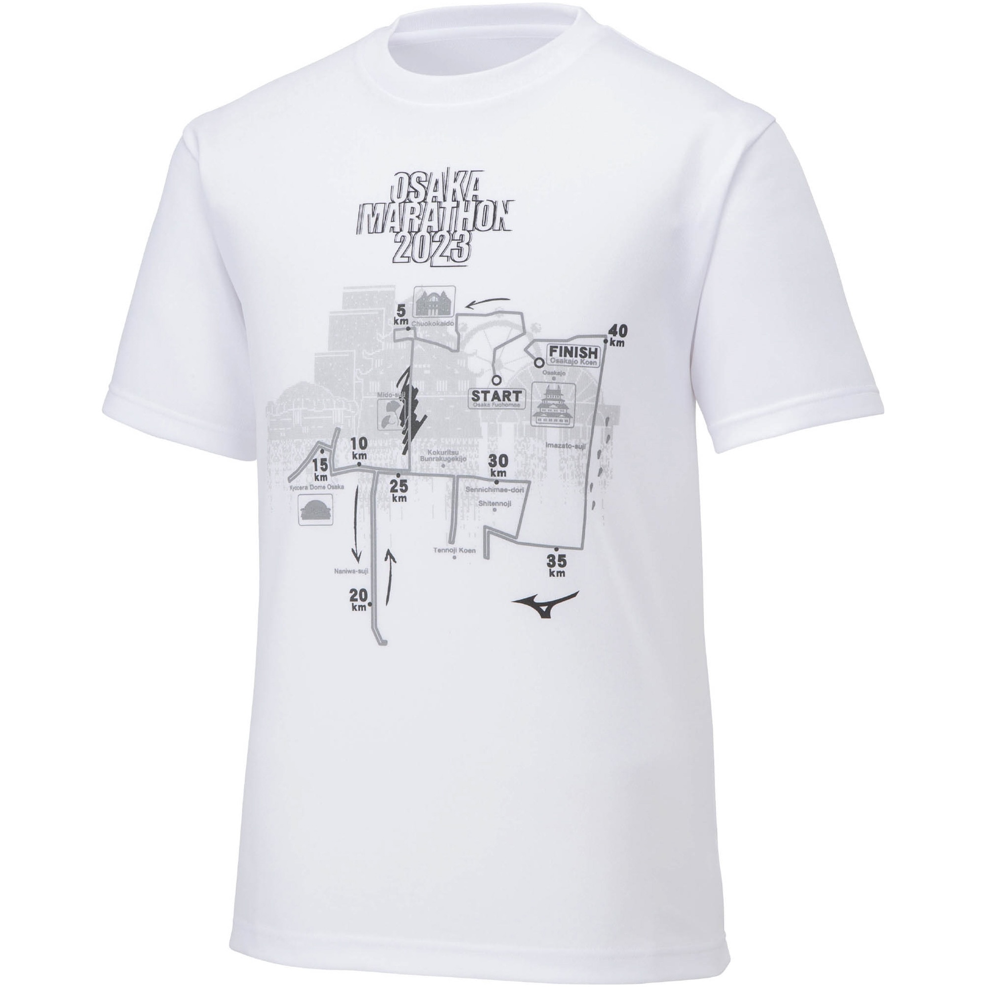 大阪マラソン2023】大会記念Tシャツ(オーロラ)|J2MAAY51|大阪マラソン