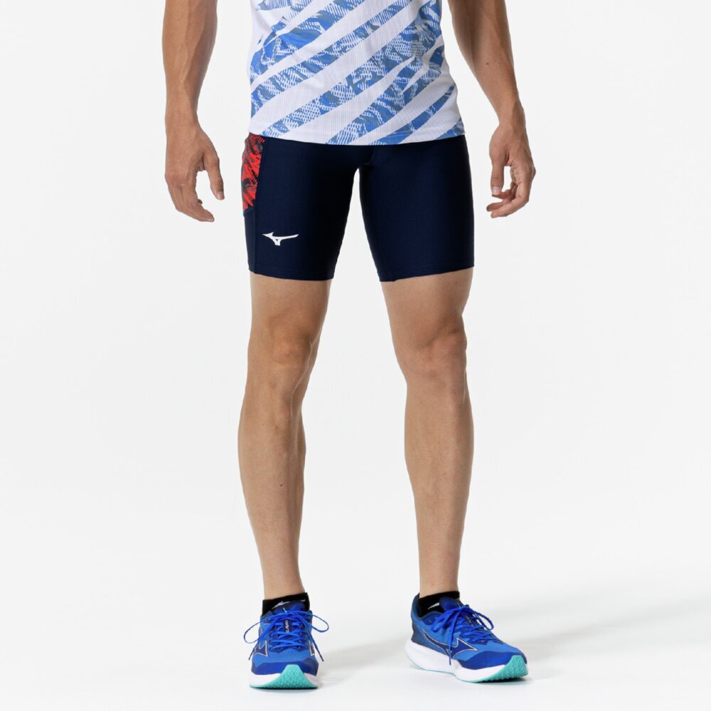 MTCレーシングタイツ(ハーフ／陸上競技)|U2MBC013|ウエア|陸上競技