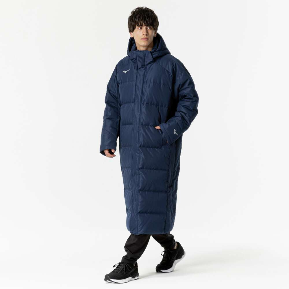 ダウンロングコート|32MEB550|ミズノトレーニング|トレーニングウエア