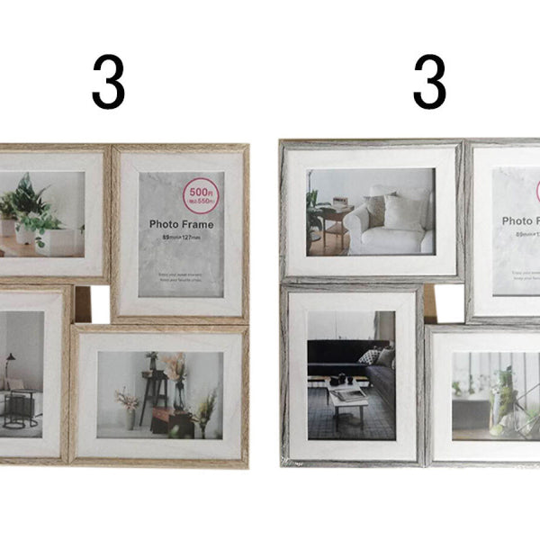 フォトフレーム（ダブル枠、L判、4枚組） -100均 通販 ダイソー