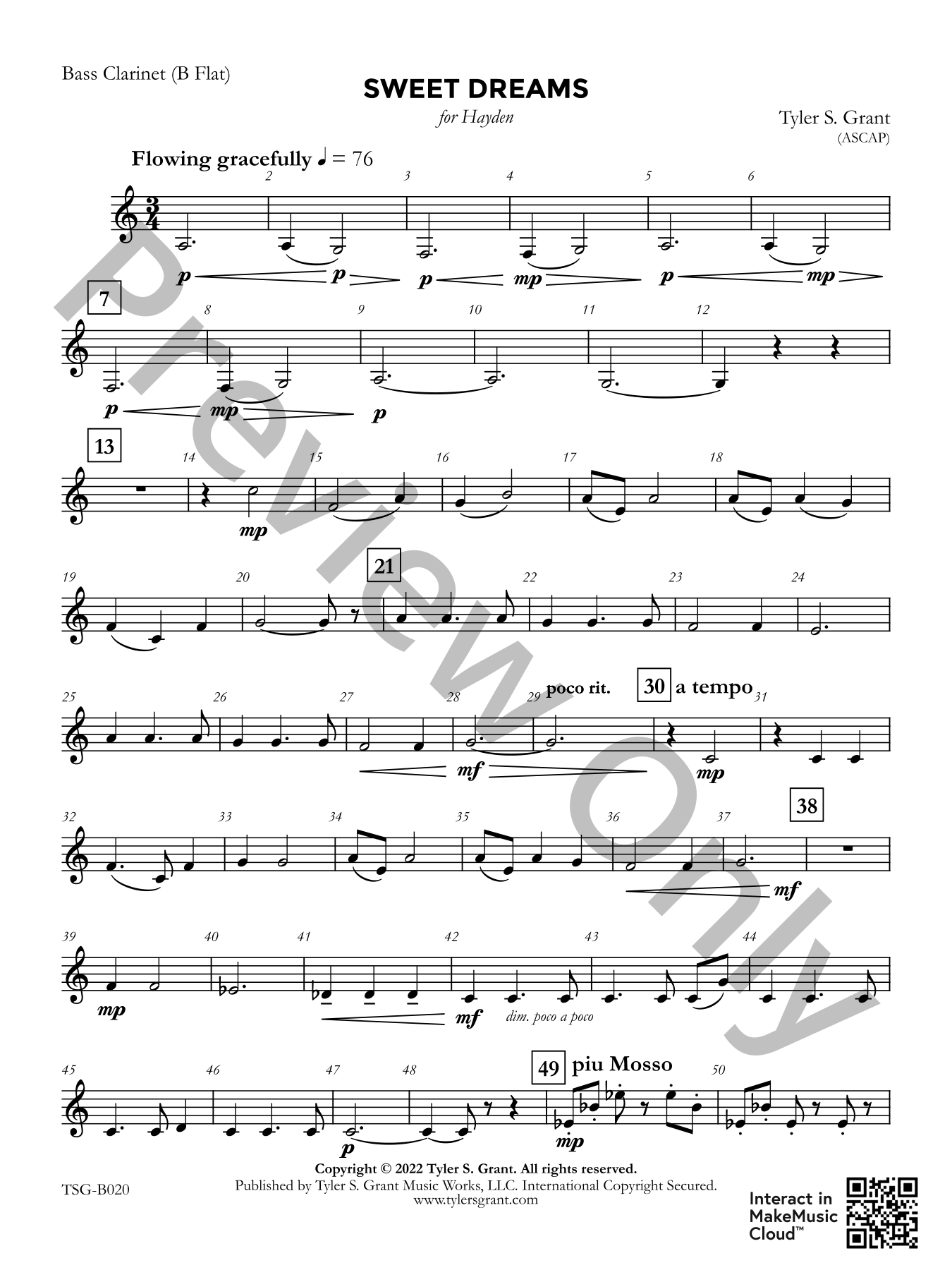 Sweet Dreams Concert Band Sheet Music | J.W. Pepper