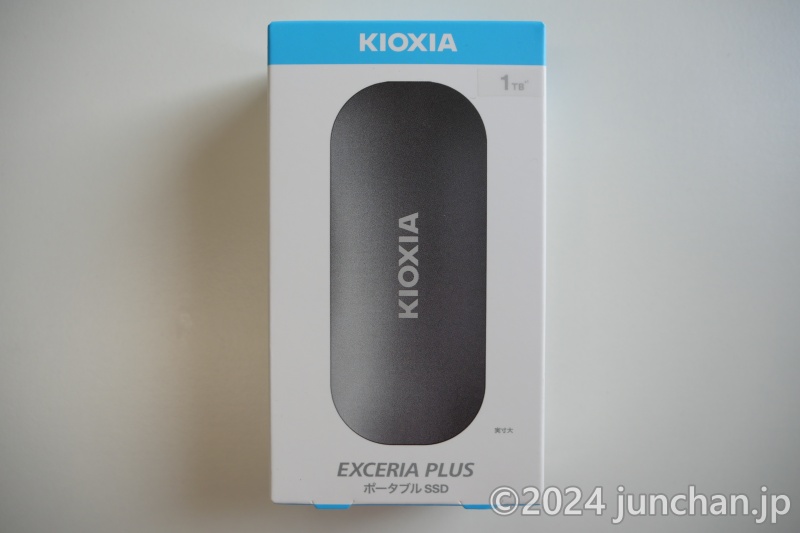 KIOXIA EXCERIA PLUS ポータブルSSD (SSD-PKP1.0U3-B/N)」小型で高速